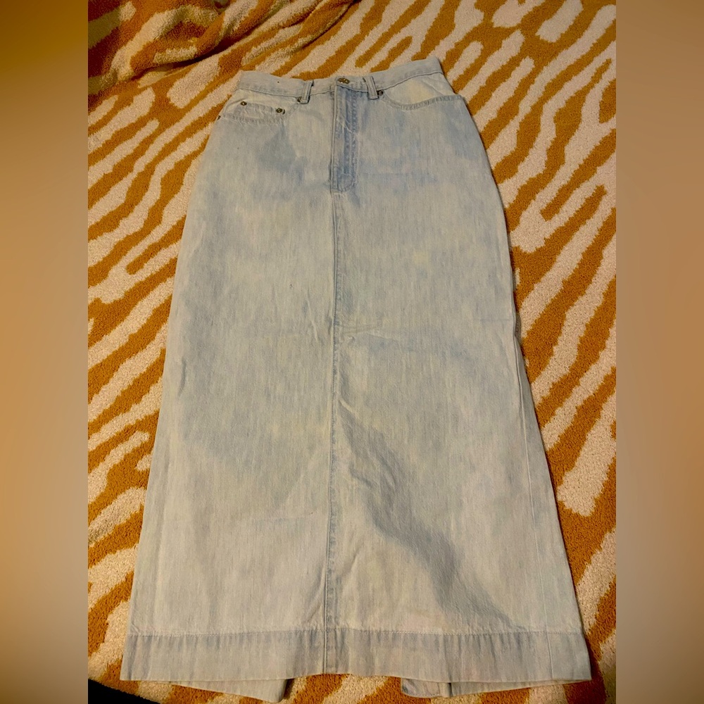 Ralph Lauren Blue Midi denim Pencil Skirt